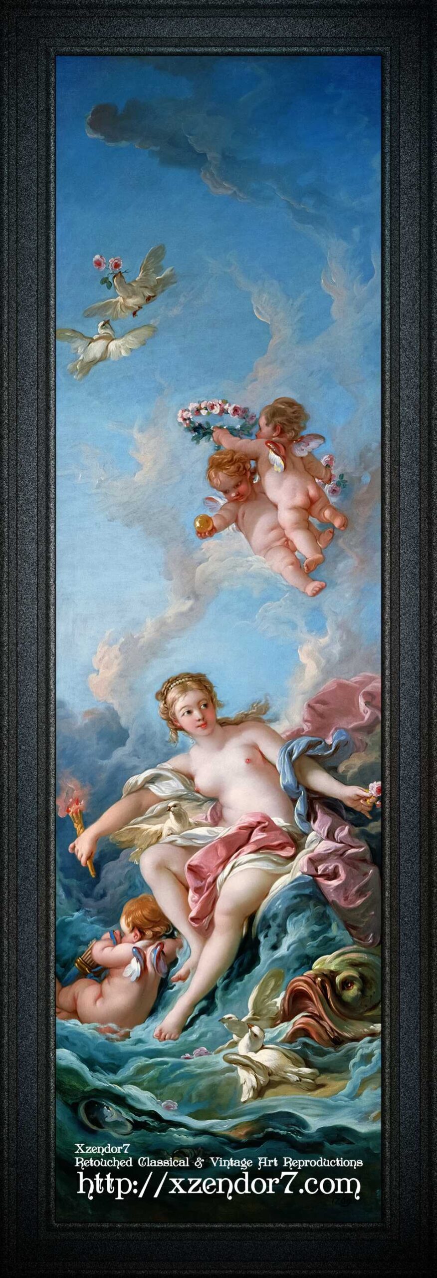 Venus On The Waves by François Boucher