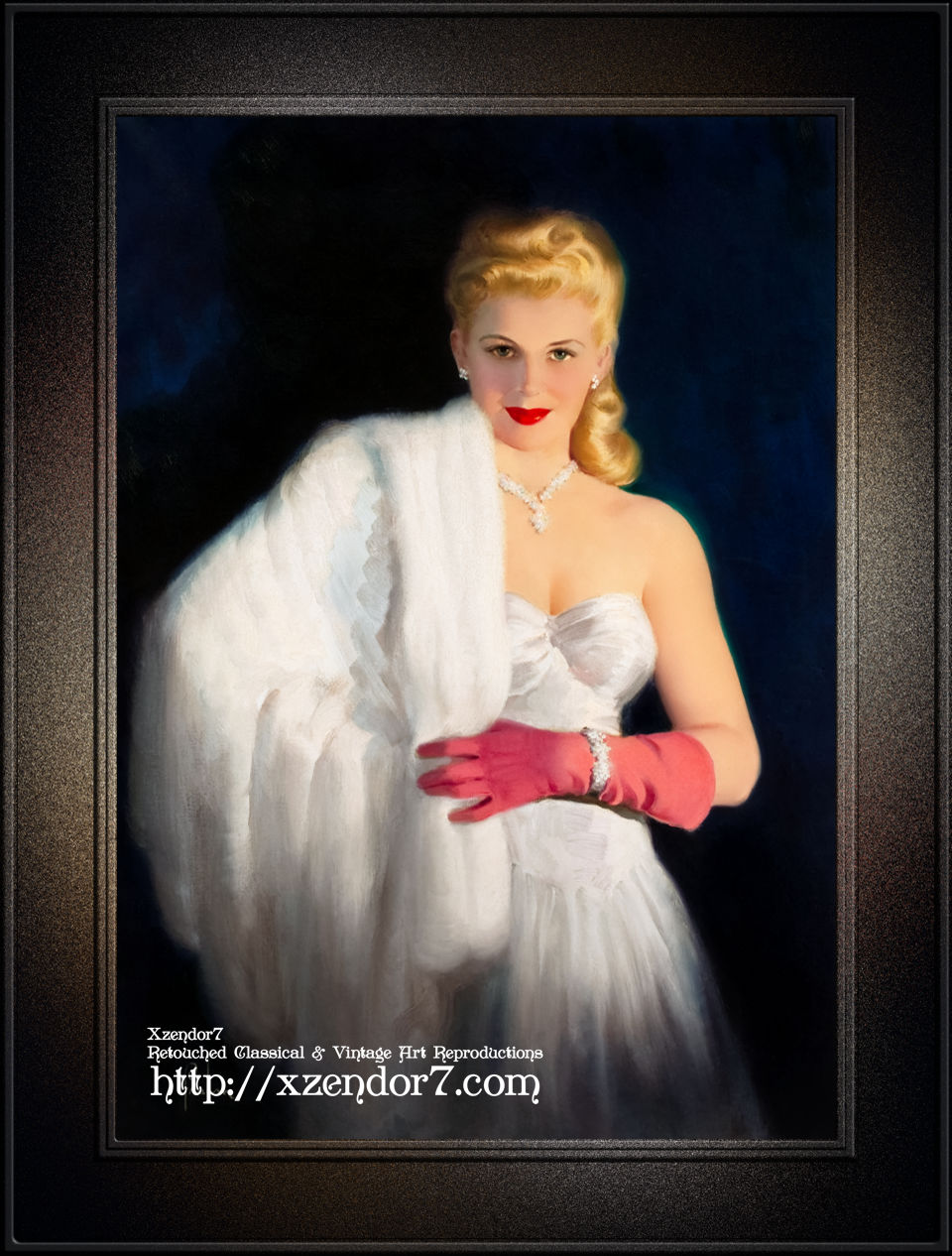 White Mink and Diamonds by Art Frahm