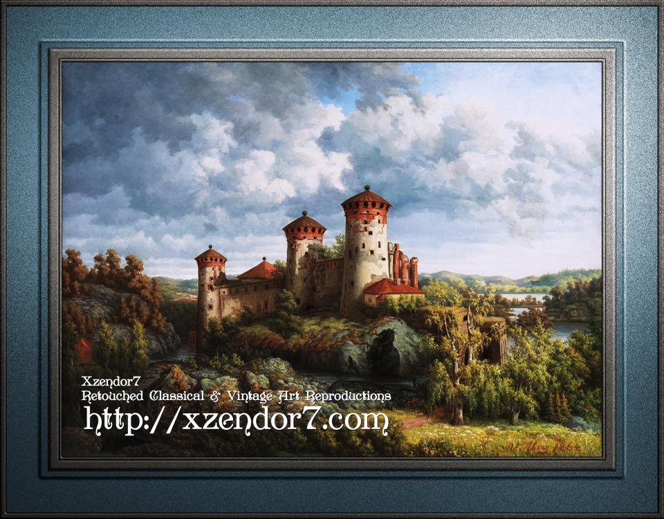 A View Over The Castle Olavinlinna by Victoria Aberg