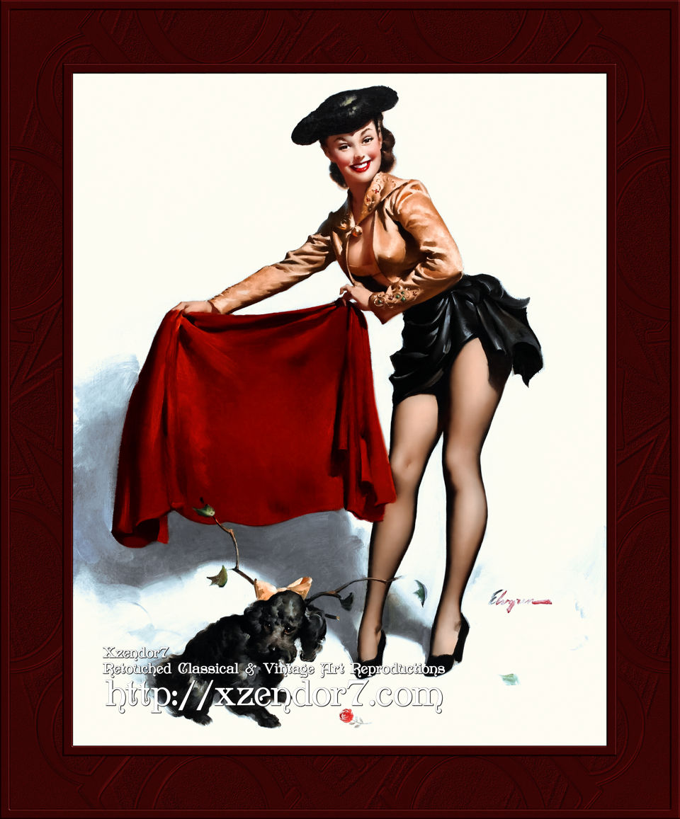 Aw Come On by Gil Elvgren